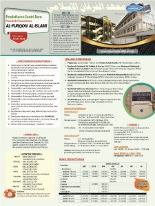 pendaftaran santri baru pondok pesantren al furqon al islami